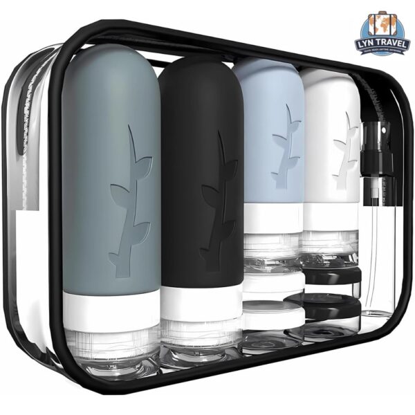 18Pack Travel Bottles For Toiletries, Leak Proof Refillable Liqus Shampoo And Conditioner