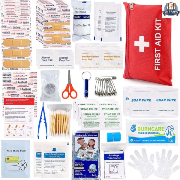 First Aid Kit For Home Car Travel 107 Piece Emergency Kits Compact