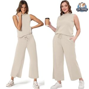 SAMPEEL Two Piece Sets for Women Summer Outfits Vacation Travel